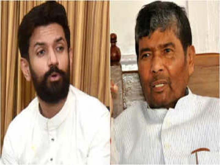 EC పేరును రామ్ విలాస్ పాశ్వాన్ లోక్ జనశక్తి పార్టీ ఎన్నికల చిహ్నం హెలికాప్టర్ నుండి చిరాగ్ పాశ్వాన్ పశుపతి కుమార్ పరాస్ కుట్టు యంత్రం
